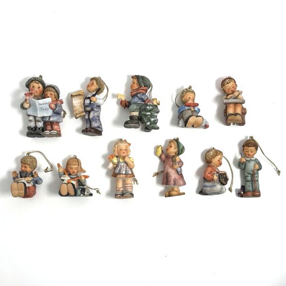 Lot of 11 3” Berta Hummel Goebel Christmas Holiday Ornaments 1997 - Children - Picture 1 of 7